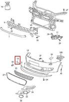 VAG NAUJAS ORIGINALUS VW GOLF PLUS 09-14 PRIEKINIS BAMPERIO TRAUKIMO KABLIUKO DANGTELIS 5M0807241A ROH