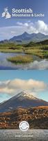 Scottish Mountains Lochs Slim Calendar 2