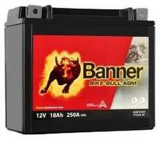 Banner 18Ah Bike Bull AGM 12V 250A akumuliatorius 175x87x155mm