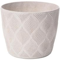 Vazonas Flow Petit Eco, 19 cm, baltas