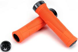 Dviračio vairo rankenos ACID Endure 138 mm su fiksacija, oranžinės, ergonominės, neslystančios, patogios