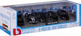 Bburago 1:64 Modeliai: Camaro, Audi R8, Mustang