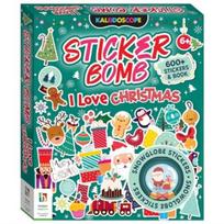 Kaleidoscope Sticker Bomb I Love Christmas!
