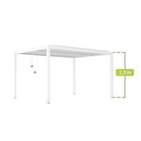 Pergola Mirpol Luxe 4x4m aliumininė balta LED apšvietimas