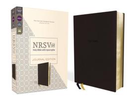 NRSVue, Holy Bible with Apocrypha, Journal Edition, Leathersoft, Black, Comfort Print