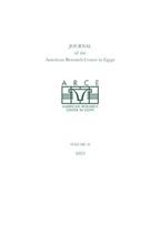 Journal of the American Research Center in Egypt, volume 59
