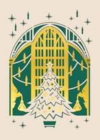 Harry Potter: The Great Hall Holiday Laser Die-Cut Card