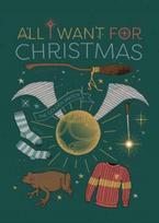 Harry Potter: All I Want For Christmas Embellished Card