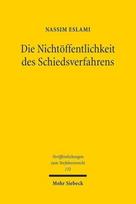 Die Nichtoffentlichkeit des Schiedsverfahrens