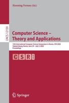 Computer Science – Theory and Applications
