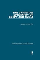 Christian Epigraphy of Egypt and Nubia