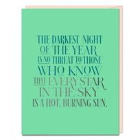 6-Pack  Elizabeth Gilbert for Em & Friends The Darkest Night Card