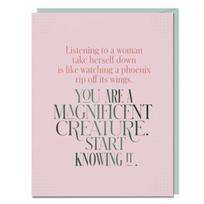 6-Pack Elizabeth Gilbert You Are A Magnificent Creature Card