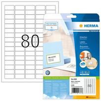 Herma A4 White Labels 35.6x16.9 mm Paper Matt 2000 Pieces.