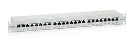 Equip 19" Patch Panel 24xRJ45 Cat6 FTP 1U 250MHz RAL7035