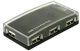 Delock USB hub, 4-port, black, with external power supply