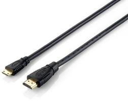 Equip HDMI to Mini HDMI 4K/30Hz Steel-Shielded 2.00m black Polybag