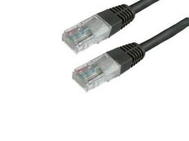 MediaRange RJ45 patch cable, U/UTP, Cat5e, 15.0m (UTP), black