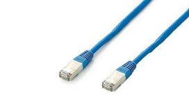 Equip Cat6A patch cable, shielded (S/FTP), 2xRJ45, 1.00m, blue, LSZH, polyethylene bag