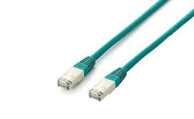 Equip Cat6A shielded (S/FTP) patch cable, 2xRJ45, 0.50m, green, LSZH polybag