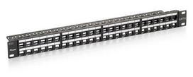 Equip 19" Patchpanel, 48 Keystones, UTP, 1U, LSA/110, RAL9005