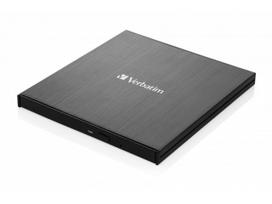Verbatim External Slimline Blu-ray Writer, external Blu-ray burner (black, USB 3.1 Gen 1 (Type-C))