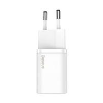 Baseus Super Si Quick Charger 1C 25W with USB-C to USB-C 1m (white)