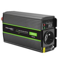 Qoltec Monolith Voltage Converter | 600W | 1200W | 12V to 230V | Pure Sine