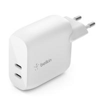 BELKIN 2x USB C, Power Delivery, 40W, white