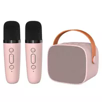 Blavec Portable Bluetooth Speaker WS-07 Karaoke Party - 5W with 2 microphones (WS07-2MP) pinkEnglish: Portable Bluetooth Speaker WS-07 Karaoke Party - 5W with 2 microphones (WS07-2MP) in pink