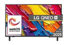 LG QNED 43QNED82A3B TV, 109.2 cm (43") 4K Ultra HD Smart TV, Black
