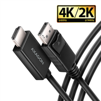 Keitiklis AXAGON HDMI į DisplayPort RVD-HI20C2 aktyvus 4096x2160 60Hz juodas