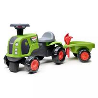 Falk: Baby Claas traktorius su priekaba – šviesiai žalias