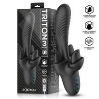 InToYou Triton Triple Licking Tongue Vibrator Black