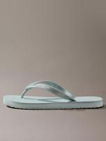 CALVIN KLEIN Moteriškos paplūdimio šlepetės, FLIP FLOP TPU METALLIC