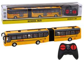 Nuotoliniu būdu valdomas sudvejintas mokyklinis autobusas RC 1:32 geltonas