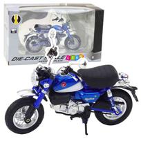 Retro motociklas Classic metalinis mėlynas 1:12