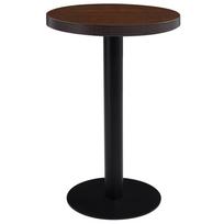Bistro staliukas tamsiai rudos spalvos 50cm MDF