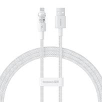 Baseus Gem USB-A į Lightning 2.4A greito įkrovimo laidas 1 m, baltas