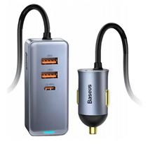 GREITAS AUTOMOBILINIS ĮKROVIKLIS BASEUS 4X USB QC 4.0 PD GALINGAS MAITINIMO ŠALTINIS 120W