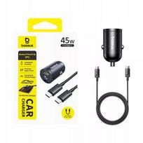 BASEUS automobilinis USB-C 45W greito įkroviklis PD QC telefonui