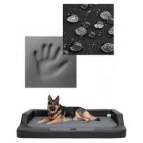 Ortopedinė šuns lova „Hobbydog Medico Lux XXL“ – 120 cm x 80 cm, juoda
