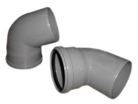 Alkūnė vidaus kanalizacijai Wavin Optima, 110 mm, 67 °