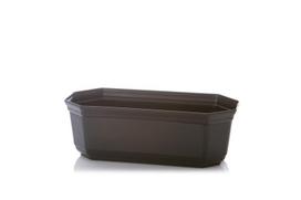 Gėlių vazonas Uniplastex UKOR, plastikinis, 24 cm x 11.3 cm, Ø 24 cm, juoda sp.