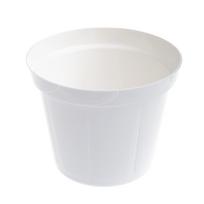 Gėlių vazonas Uniplastex Classic UDC12, plastikinis, Ø 12 cm, balta sp.