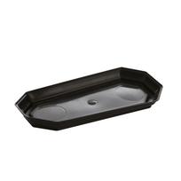 Lėkštelė vazonui Uniplastex Upp 5-120, juoda sp., 24.2 cm, 24 cm