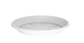 Lėkštelė vazonui Plasticotto STS00023-110, balta sp., 23 cm