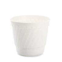 Gėlių vazonas Uniplastex Barok UDB18, plastikinis, Ø 18 cm, balta sp.