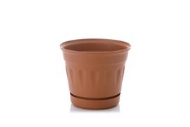 Gėlių vazonas Uniplastex Primavera UDP17, plastikinis, Ø 17 cm, ruda sp.