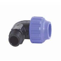 Vandentiekio alkūnė STP Fittings Sia, 1 1/4 colio - Išorinis sriegis, Ø40 mm, 90 °, 16 Bar